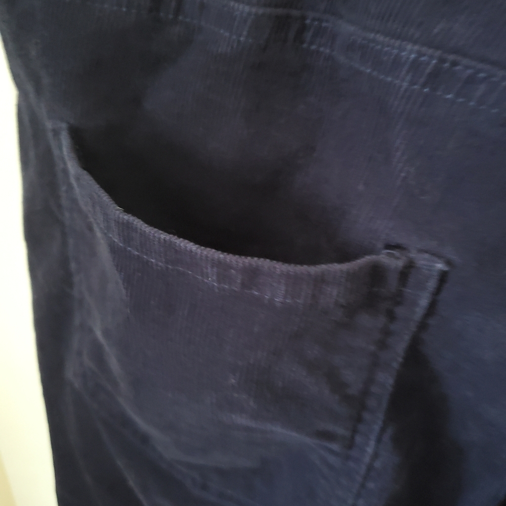 Coldwater Creek Navy Blue Corduroy Pants Womens 16P - Picture 6 of 7